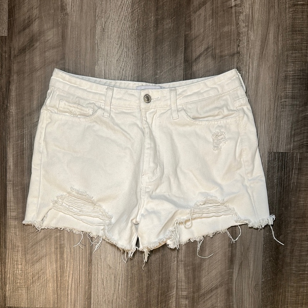 Vervet Distress Cut Off Denim Shorts - Medium